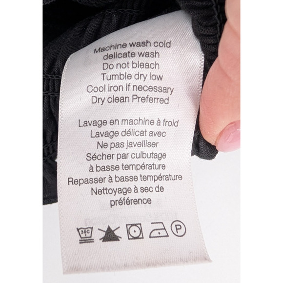 Veronica Beard Langston Smocked Puff Sleeve Ruffle Top Small Black Coquette Prep - Picture 9 of 12